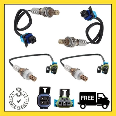 Sensor de oxígeno aguas arriba+aguas abajo 4 piezas para Hummer 2008-2010 H3 2009-2010 H3T 5,3 L V8 Foto 1 de 4