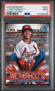Bowman Hobby Stars 2025 #HS-1 JJ Wetherholt PSA 9 - Imagen 1 de 2