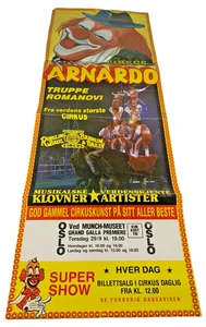 C1990s - Circus Arnardo Super Show Original Poster  - B3 - Picture 1 of 8