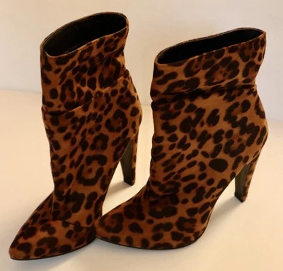 Etc! Botines para mujer con estampado animal de leopardo, talla: 7 Foto 1 de 4