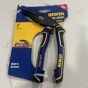 New Irwin Vise-Grip By NWS 1950508 8″ Ergomulti Long Nose Pliers Cutter Germany - Picture 1 of 15