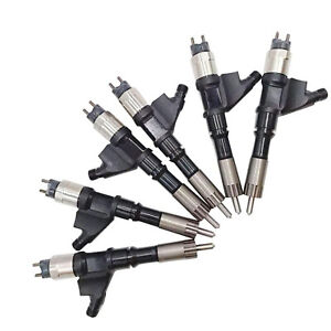 6X Fuel Injector 095000-6700 for HOWO Sangyong WD615