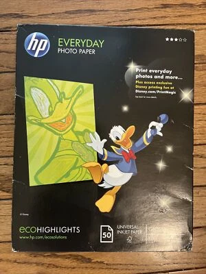 HP Everyday 50 sheet Letter 8.5 x 11-Inch Glossy Photo Paper - Image 1 of 2