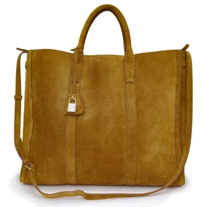 CELINE Large Cabas Handbag Leather & Suede Calfskin , Brown 113793FG9 - Picture 1 of 14