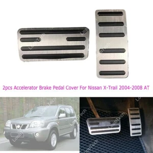 For Nissan X-Trail AT Alloy Foot Rest Pad Accelerator Brake Pedal Non-Slip Cover - Picture 1 of 9
