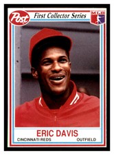 1990 Post Cereal #24 ERIC DAVIS Cincinnati Reds