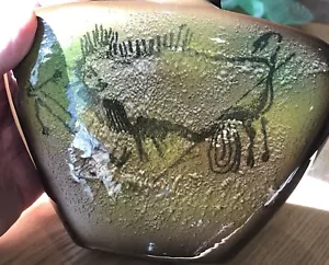 Mid Century Vintage Ucagco Keramik Japan Art Pottery Vase Höhle Zeichnung Kunst Design - Bild 1 von 9
