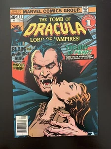 Tomb of Dracula #48 1976 Marvel Wolfman Story Blade & Hannibal King fast neuwertig weiße Seiten - Bild 1 von 17