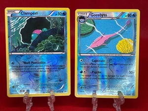 Juego de cartas coleccionables Pokémon Clamperl 49/51/160 Gorebyss Evolution Holograma inverso Primal Clash LP - Imagen 1 de 2