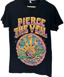 Pierce The Veil Shirt Short Sleeve Crew Neck Concert Shirt Band Tee Black S - Bild 1 von 2