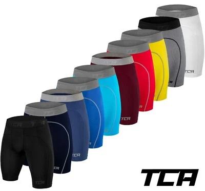 Men's Compression Running Shorts TCA Pro Performance Boys Base Layer Thermal Run - image 1 of 4