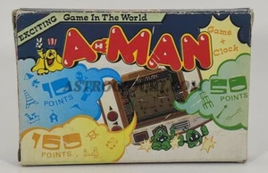 YOCO POCKET GAME A MAN HANDHELD WATCH VINTAGE1983 IN BOX WORKING - Picture 1 of 10