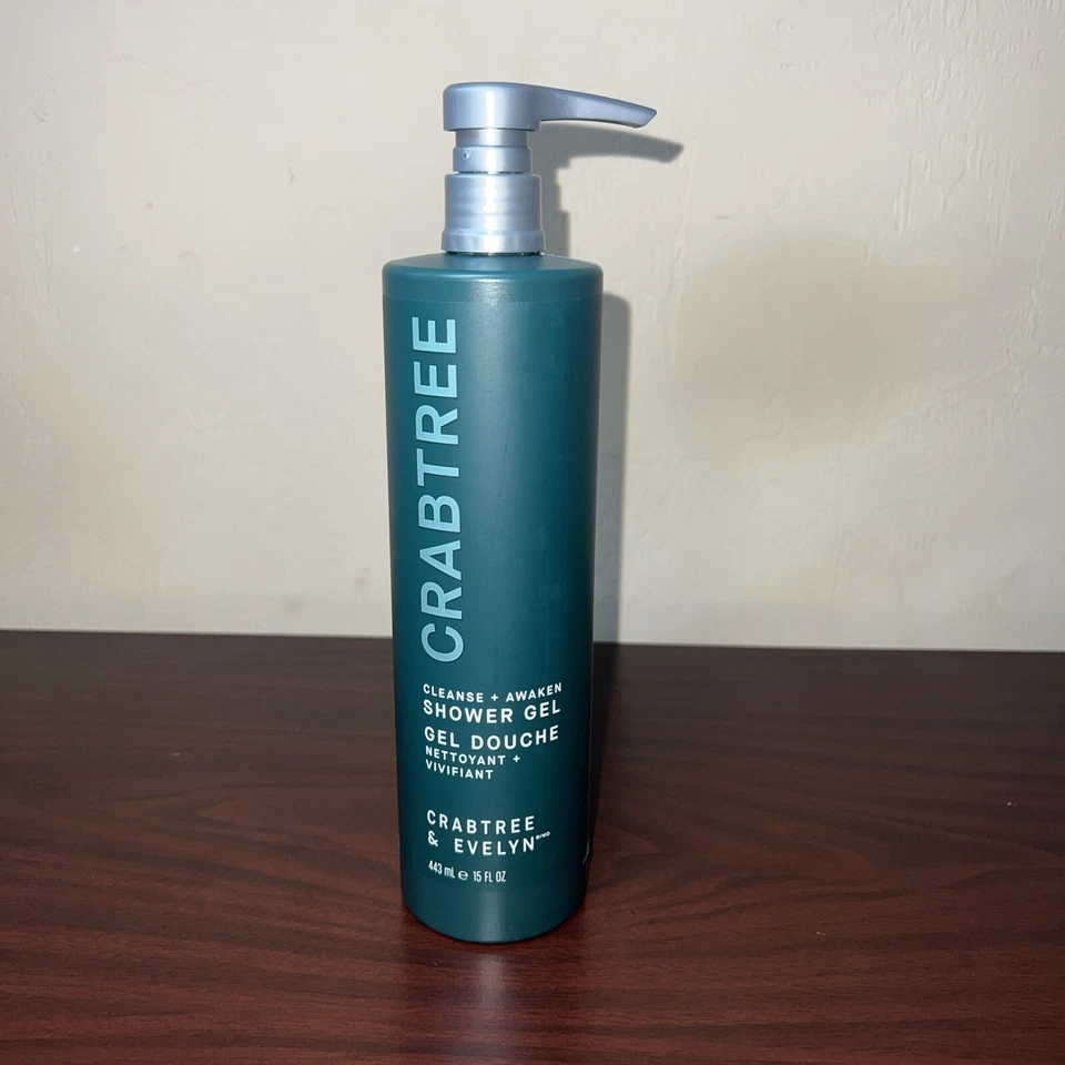 Crabtree & Evelyn Shower Gel Cleanse + Awaken For All Skin 15Fl Oz Fast Shipping - Image 1 of 4