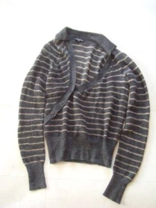 Ann Demeulemeester Strickjacke Gr. 36 Cardigan grau JAPAN - Bild 1 von 3
