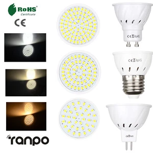 LED Bulb Spotlight 3W 5W 7W MR16 GU10 E27 2835 SMD Lamp 220V 12V 24V Save Energy - Picture 1 of 15