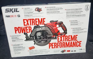 SKIL PWR CORE 20 CR5429B-20 7-1/4" 2 x 20V Brushless Cordless Circular Saw - Red - Picture 1 of 6