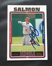 TIM SALMON ANAHEIM ANGELS STAR AUTOGRAPHED SIGNED 2005 TOPPS BASEBALL CARD 