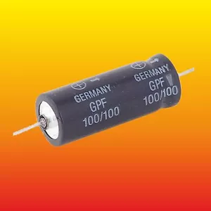 100uF 100V SET 1 SIEMENS AXIALE ELEKTROLYTKONDENSATOREN B41010 B41012 B41293 - Bild 1 von 3