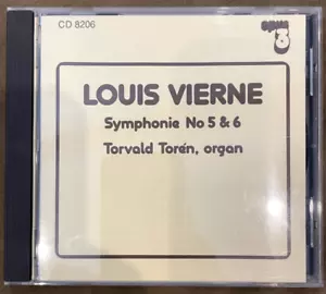 Louis Vierne Torvald Torén Organ Symphonie No 5 & 6 OPUS 3 Audiophile CD MINT - Picture 1 of 2