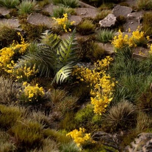 Gamers Grass Yellow Flowers Wild Tuft (Wargame / Model Basing) - Picture 1 of 3