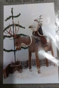 Heart to Hand #155 Vintage 1998 Unused Olde Forest Santa 11" Reindeer 12" - Picture 1 of 4