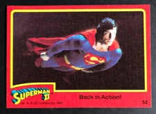 1981 Back in Action! 52 Superman II Dc Comics Trading Card