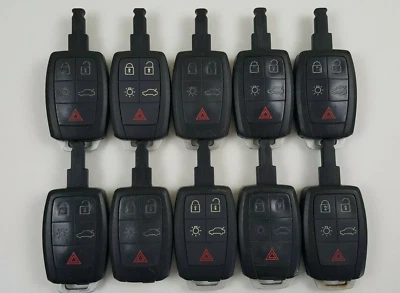 ORIGINAL LOT OF 10 VOLVO C30 C70 s40 v50 04-13 OEM SMART KEY LESS FOB REMOTE USA - Image 1 of 4
