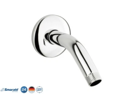 Duscharm Kopfbrausen Wandarm 45° 160 mm, Edelstahl poliert von Smarald® Germany - Bild 1 von 3