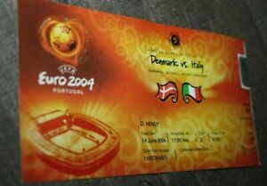 Ticket )) DENMARK V ITALIA  ° EURO 2004 PORTUGAL