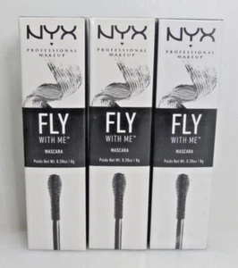 NYX PROFESSIONAL MAKEUP FLY WITH ME MASCARA FWM01 JET BLACK 0.28 OZ - LOT OF 3 - Picture 1 of 4