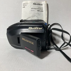 Quasar Palmcorder VM-L450 VHS-C Camcorder Powers On - Picture 1 of 6