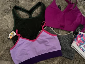 Sport BH Top 5 Stück Stretch Racerback Yoga Tanz Ballett - Bild 1 von 3