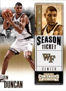 Tim Duncan-Wake Forest-2016-17 Panini Contenders Draft Picks #90 - Picture 1 of 2