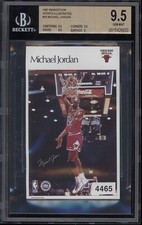 MICHAEL JORDAN BGS 9.5 1986-87 MARKETCOM SPORTS ILLUSTRATED #16 TEST ROOKIE RC 