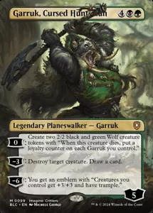 Garruk, Cursed Huntsman 0099 Mythic Foil Bloomburrow Commander MTG Near Mint - Picture 1 of 2