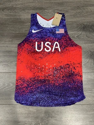 Team USA 2024 Olympics Nike Aeroswift Pro Elite Singlet Size M - Image 1 of 2