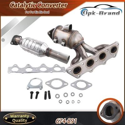 1.6L Catalytic Converter For Kia Rio 2012-2019/Soul 2012 2013 2014-2019 674-891 - Image 1 of 4