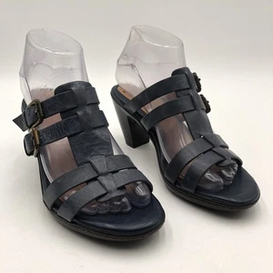 Sandalias Sofft Mujer Talla 7M Cuero Tirantes Tacón Cómodas Doble Hebilla - Imagen 1 de 11