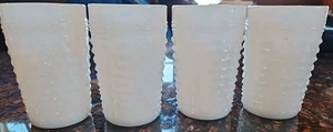 Vintage Anchor Hocking Milchglas Nägel Becher / 4er Set - Bild 1 von 5