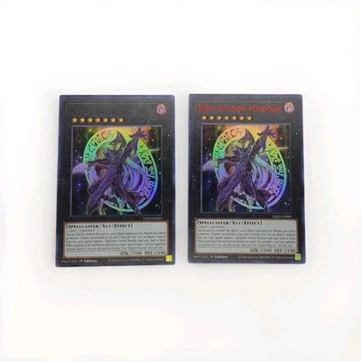 Super Rare Misprint Name Yu-Gi-Oh! TCG Ebon Illusion Magician 1st Edition LDS3 - Image 1 of 4