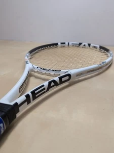 Head YouTek Speed MP Tennis Racket - 4 1/2 in, Strung, White/Black - Picture 1 of 20