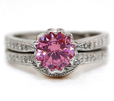 1CT Treated Sapphire & Topaz 925 Sterling Silver Ring Jewelry Sz 7 MM5-5 - Image 1 of 4