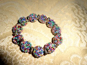 Holiday Festival Glitzer mehrfarbig Stretch Armband (sehr bunt) - Bild 1 von 2