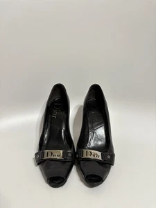 Vintage Christian Dior by John Galliano schwarze Leder Heels 40 - Bild 1 von 10