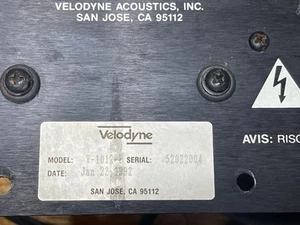 Velodyne Subwoofer Amplifier V-1012-B - Picture 1 of 5