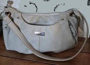 Kim Rogers Purse Gray Shoulder Bag Zip Closure Handbag - Picture 1 of 11