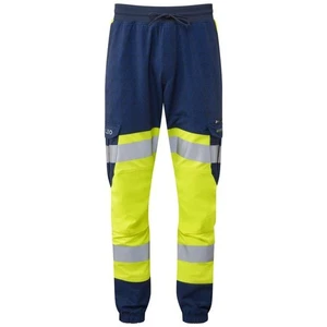 Leo Hawkridge EcoViz gelb/marine Warnschutz Arbeits Stretch Jogginghose JT01 - Bild 1 von 1