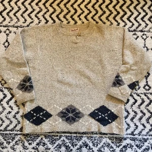 Suéter Woolrich Vintage Para Mujer Lana Pesada Talla M Avena Usado en Excelente Condición - Imagen 1 de 10