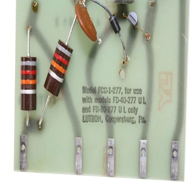 LUTRON FCC-1-277 277V CONTROL CARD MODULE FOR USE WITH FD-40-277 & FD-80-277 - Image 1 of 3