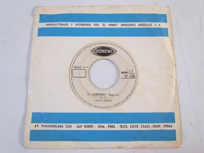 COMPAY QUINTO «EL CARBONERO» RARE 7″ DARK GUARACHA FROM PERU HEAR ♫ - Image 1 of 3